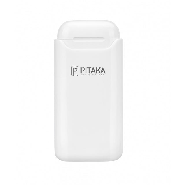 Baterie Externa Wireless Pitaka Air Pal Essential pentru Apple Airpods Gen 1 / Gen 2, 1200mAh, 5W, Alba AP1002