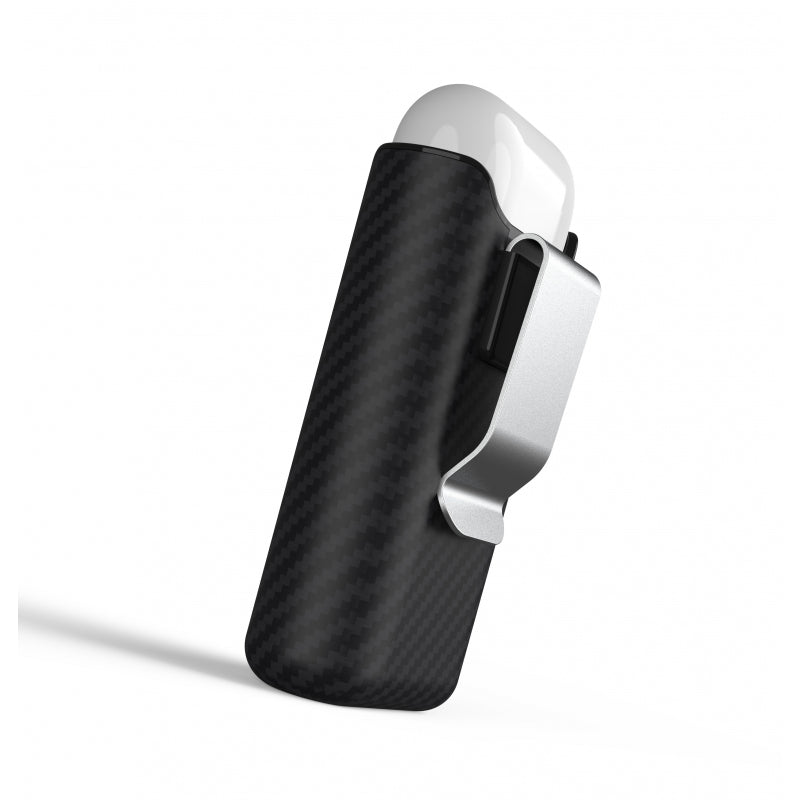 Baterie Externa Wireless Pitaka Air Pal Premium pentru Apple Airpods Gen 1 / Gen 2, 1200mAh, 5W, Neagra AP1001