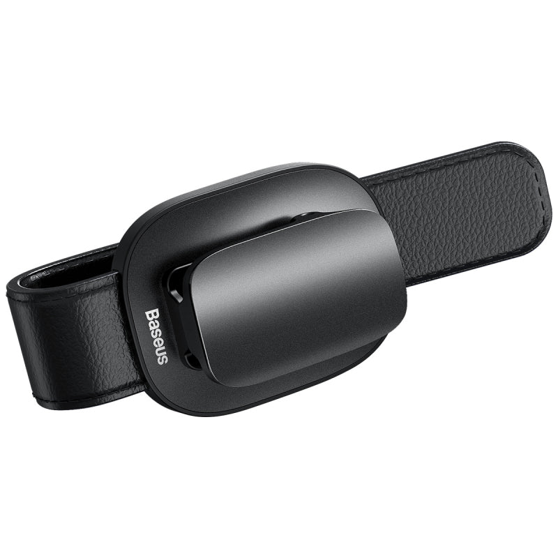 Suport Parasolar Baseus Platinum Clip pentru Ochelari, Negru ACYJN-B01