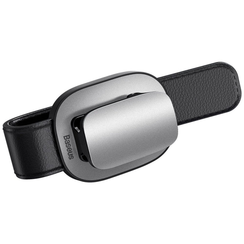 Suport Parasolar Baseus Platinum Clip pentru Ochelari, Argintiu ACYJN-B0S