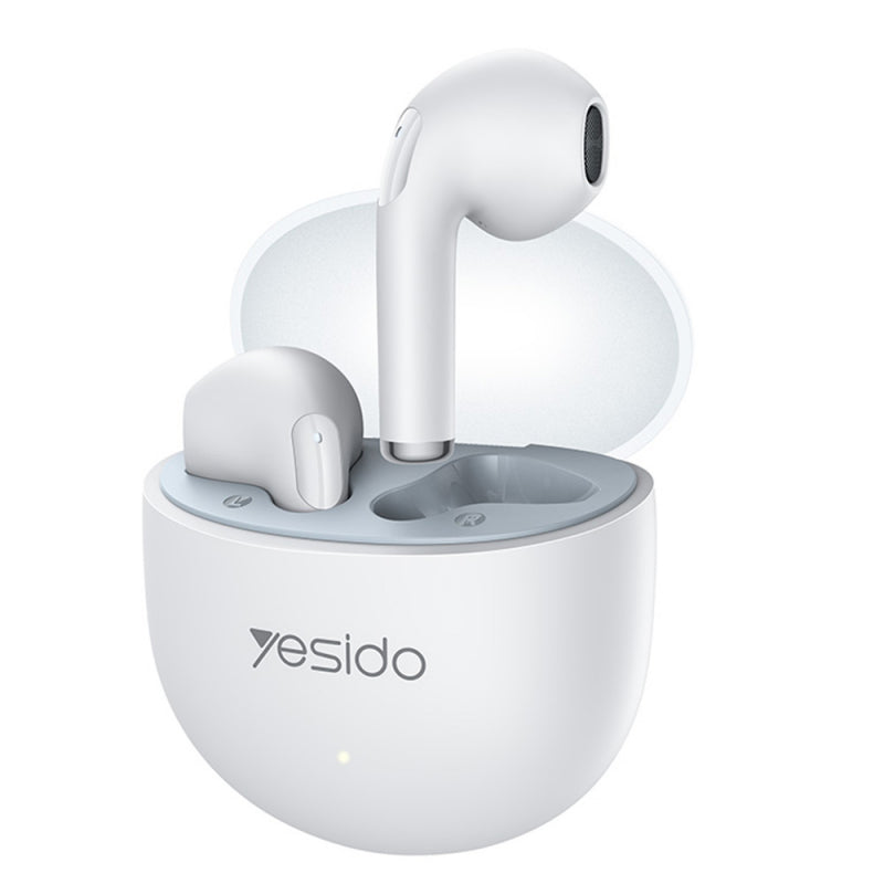 Căști wireless Yesido TWS35, Bluetooth 5.3, alb, in ear, autonomie 4 ore