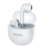 Căști wireless Yesido TWS35, Bluetooth 5.3, alb, in ear, autonomie 4 ore