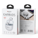 Căști wireless Yesido TWS35, Bluetooth 5.3, alb, in ear, autonomie 4 ore